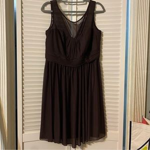 David’s Bridal plum bridesmaid dress